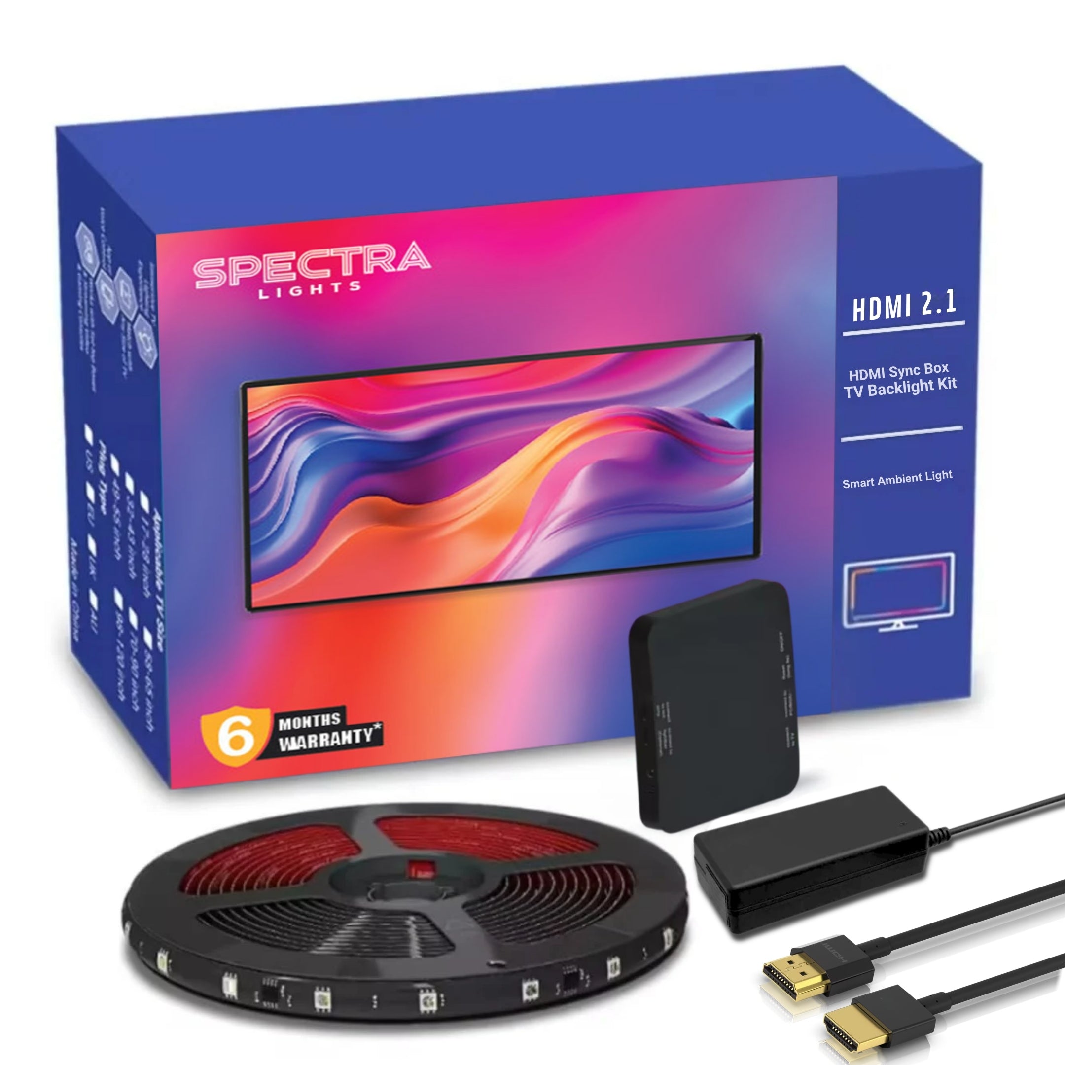 Spectra Lights HDMI Sync Box 2.1 TV Backlight Kit