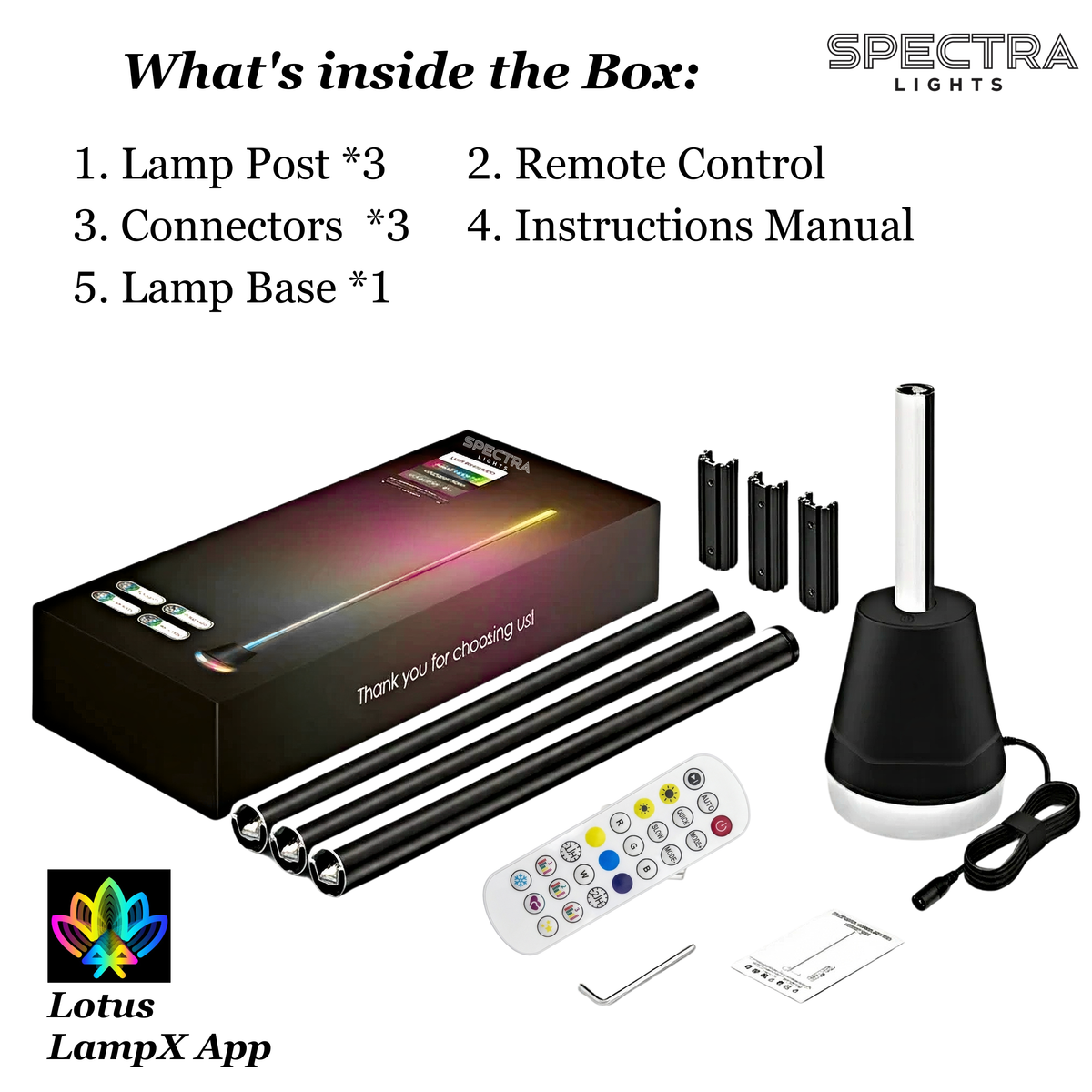 Spectra Lights Cylindrical Floor Lamp with Glowing Base for Bedroom, Living Room & Gaming Setup with Remote & App Control, Music Sync, Multiple Lighting Modes, Adjustable Brightness & Speed.