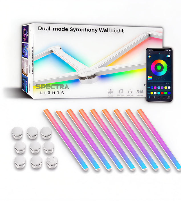 Spectra RGBIC LED Light Lines â€“ 9-Pack